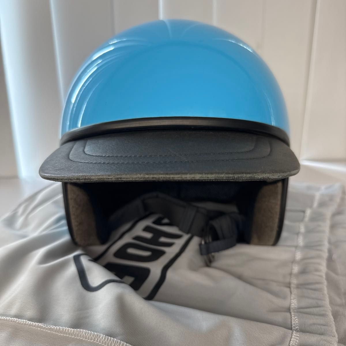SHOEI MASH-2水色 ジェットヘルメット キムタク ビューティフル SHOEI MASH-2水色 ジェットヘルメット キムタク ビューティフル