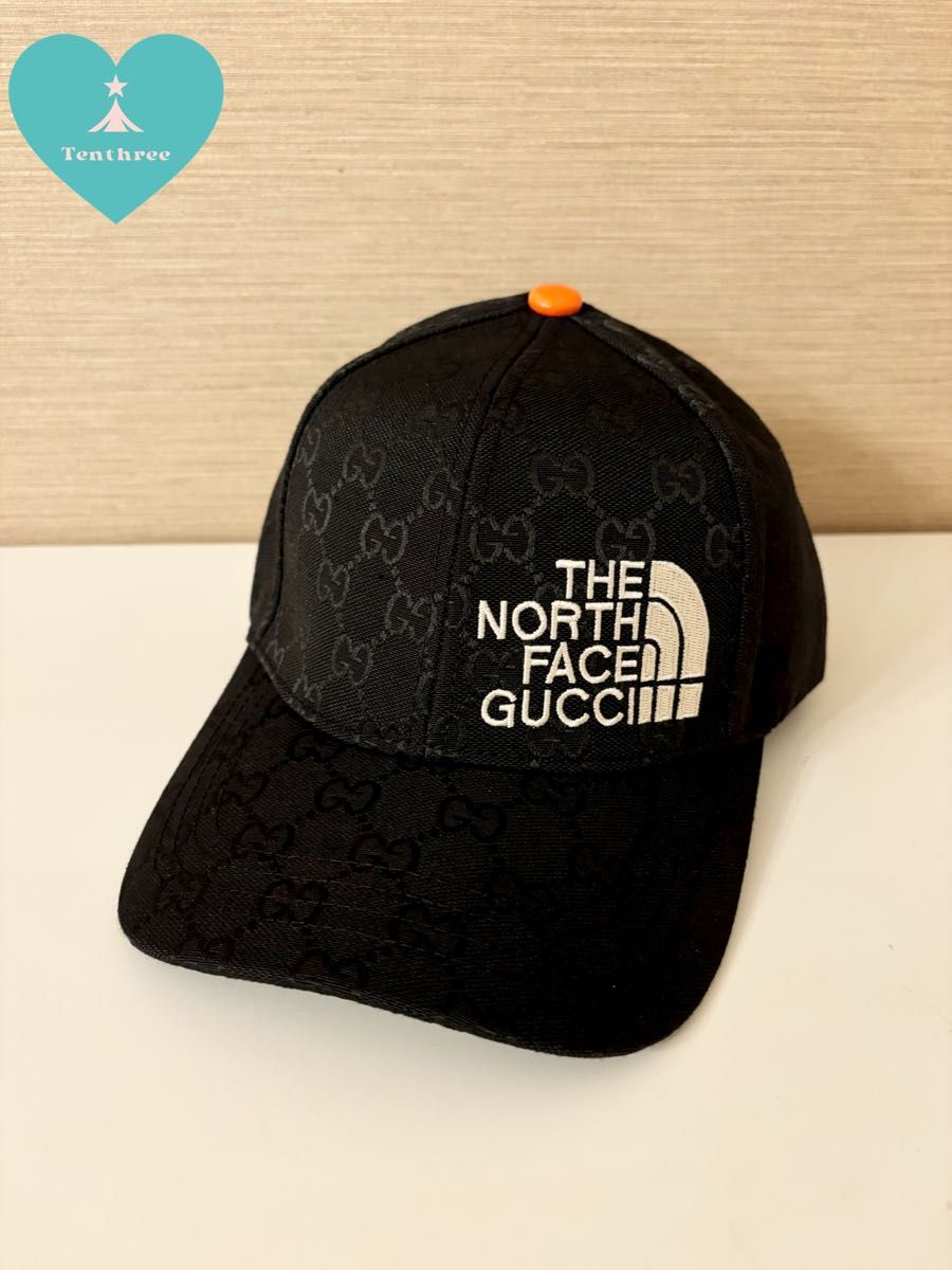 グッチ ノースフェイス GUCCI NORTH FACE コラボキャップ 黒 グッチ ノースフェイス GUCCI NORTH FACE コラボキャップ 黒