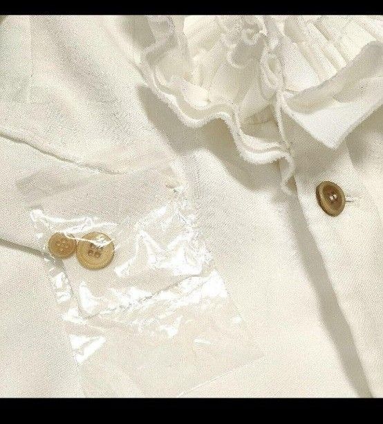 22awギャルソン共布換えボタン有定価13万美品フリルジャケット 22awギャルソン共布換えボタン有定価13万美品フリルジャケット