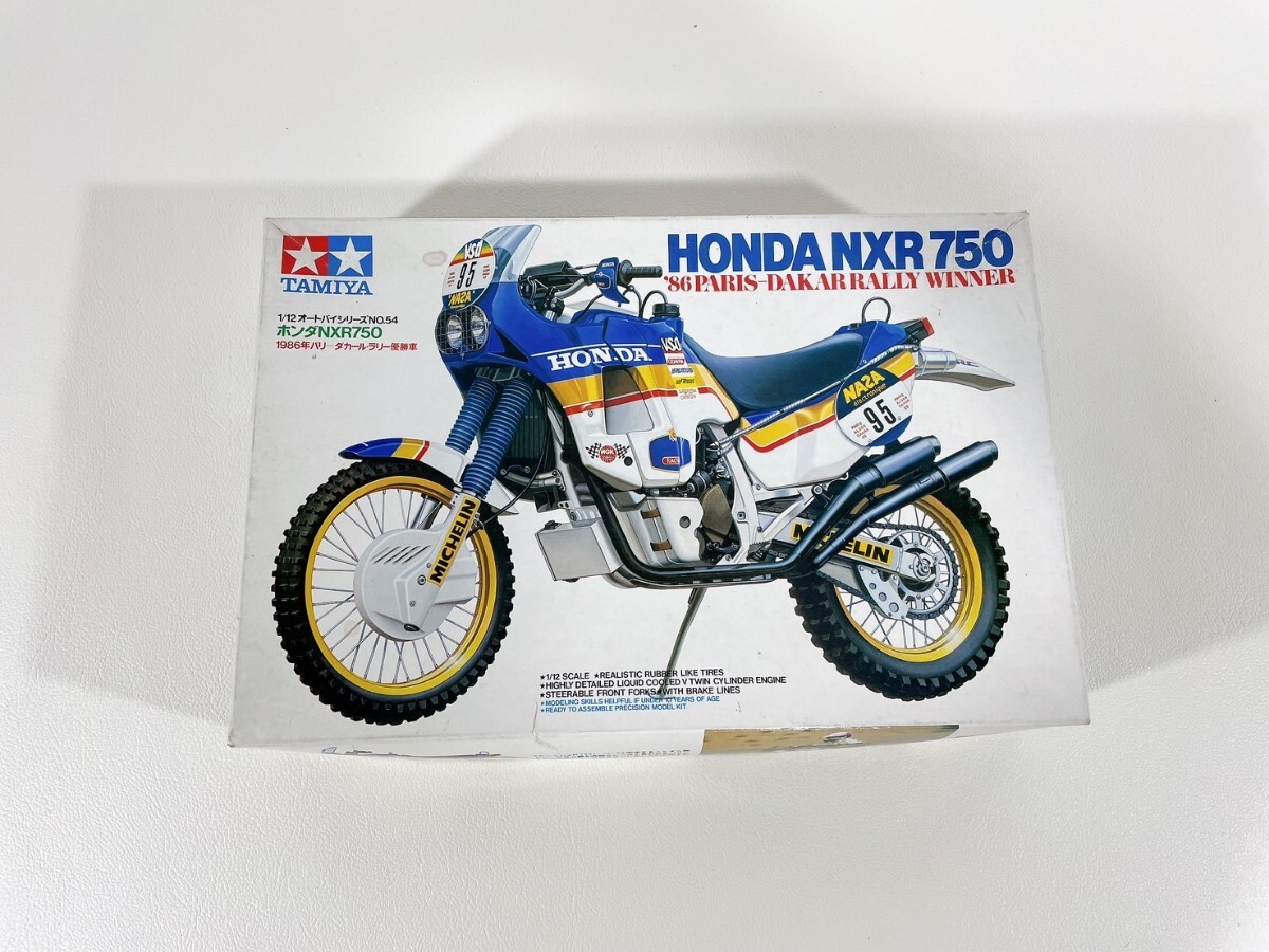 [ not yet constructed ] Tamiya motorcycle series No.54 1/12 Honda NXR750 [1986 year Paris-Dakar Rally victory car ] plastic model 