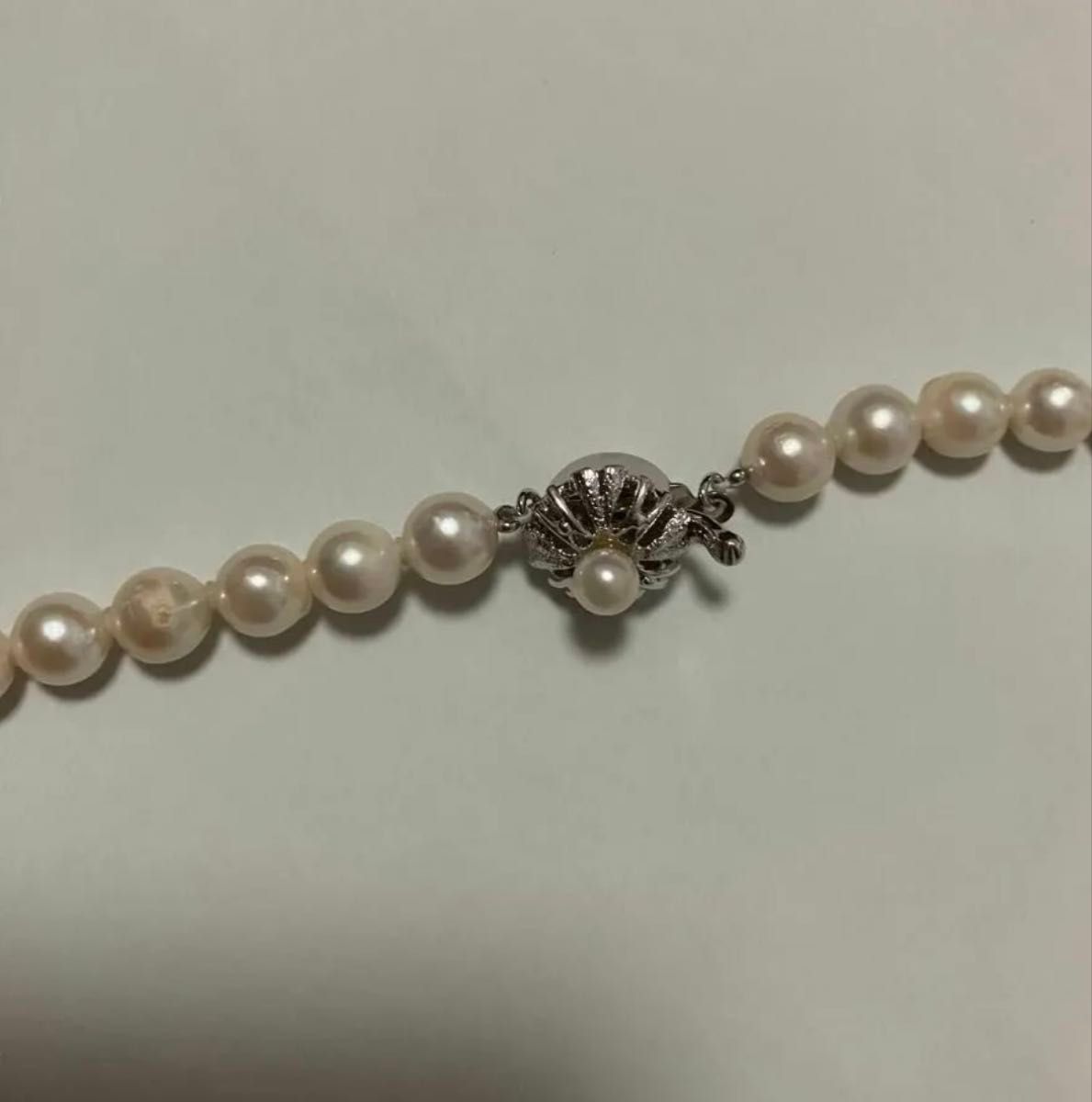 あこや本真珠 パール ネックレス 留め具SILVER刻印 ケース付き あこや本真珠 パール ネックレス 留め具SILVER刻印 ケース付き