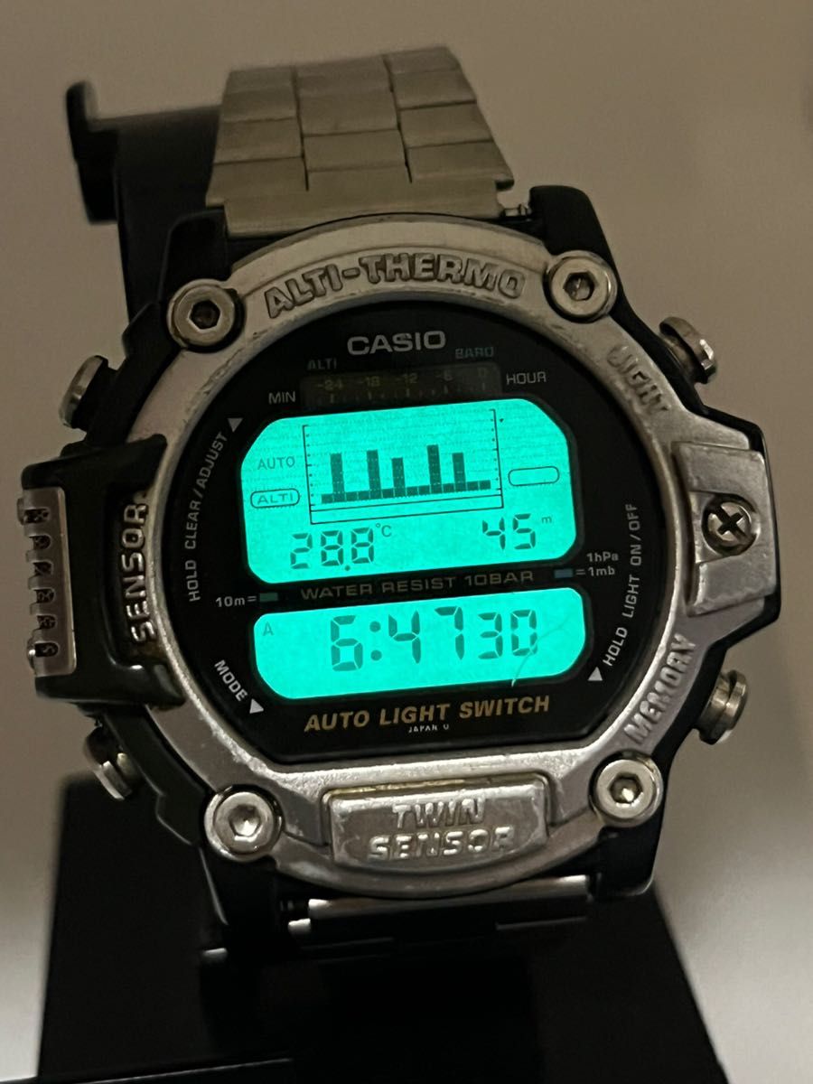 CASIO プロトレック ツインセンサー 多機能腕時計 タイドグラフ CASIO プロトレック ツインセンサー 多機能腕時計 タイドグラフ