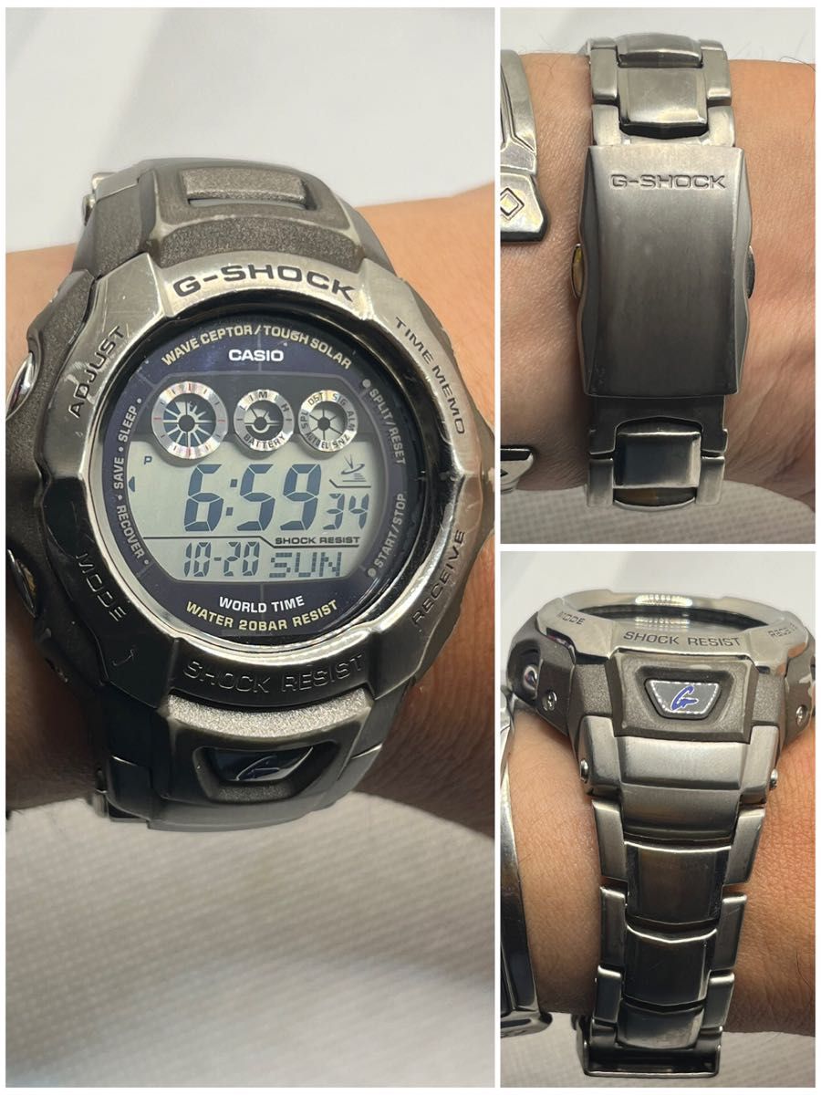 CASIO G-SHOCK 人気の ソーラー電波 チタニウムメタルバンド GW CASIO G-SHOCK 人気の ソーラー電波 チタニウムメタルバンド GW