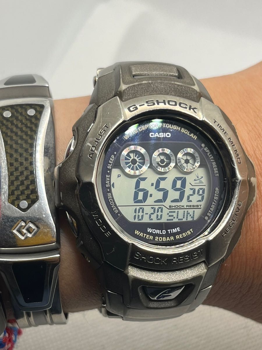 CASIO G-SHOCK 人気の ソーラー電波 チタニウムメタルバンド GW CASIO G-SHOCK 人気の ソーラー電波 チタニウムメタルバンド GW