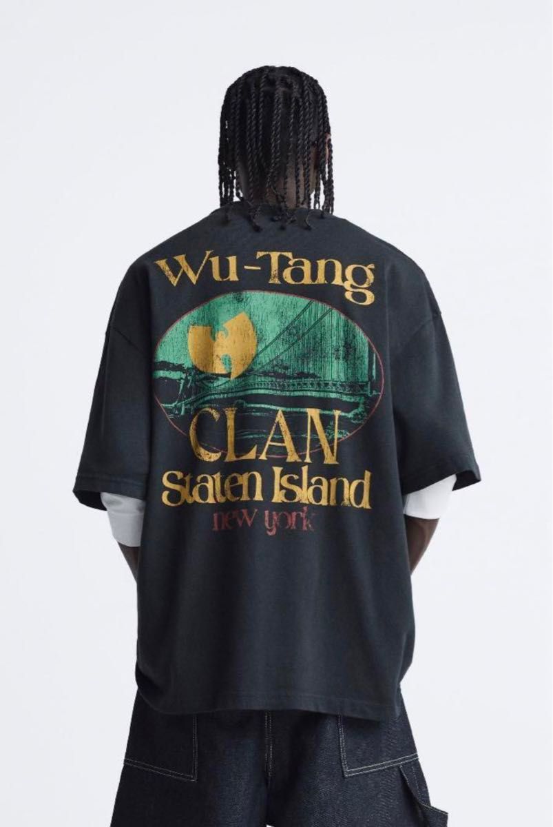 新品未使用品 ZARA WU-TANG CLAN プリント Tシャツ XLサイズ 新品未使用品 ZARA WU-TANG CLAN プリント Tシャツ XLサイズ
