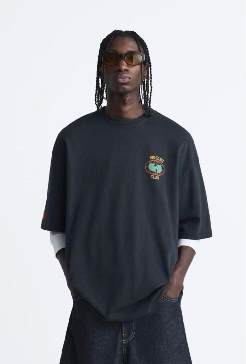 新品未使用品 ZARA WU-TANG CLAN プリント Tシャツ XLサイズ 新品未使用品 ZARA WU-TANG CLAN プリント Tシャツ XLサイズ