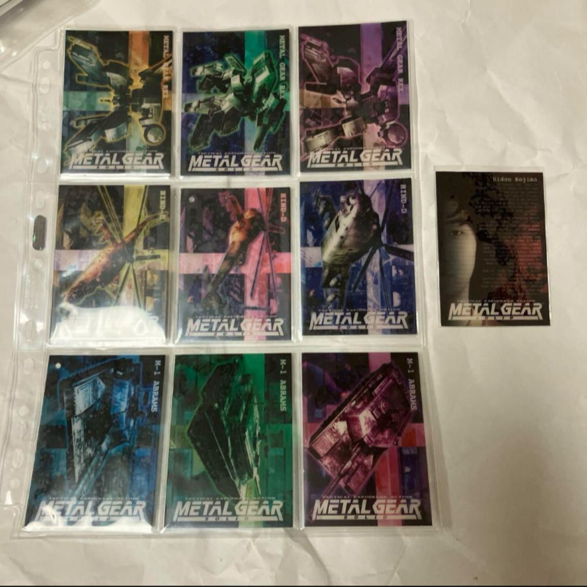 All100 Basic Cards Complete Set Metal Gear Solid Trading All100 Basic Cards Complete Set Metal Gear Solid Trading