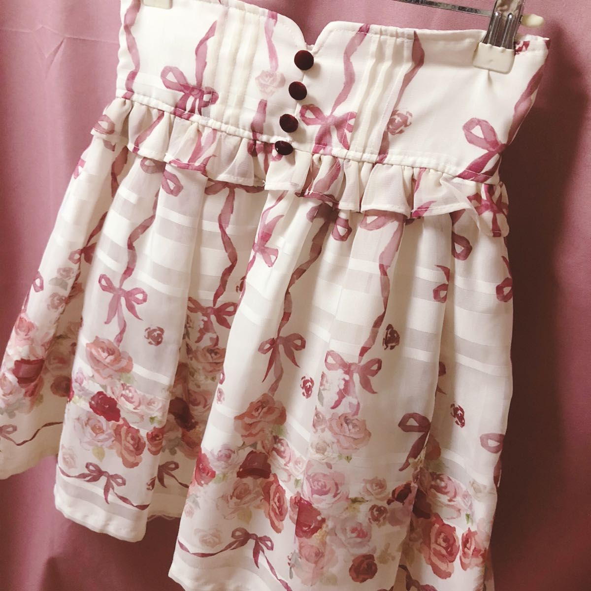 LIZ LISA LIZLISA リズリサ イングリッシュローズ柄スカート 花 LIZ LISA LIZLISA リズリサ イングリッシュローズ柄スカート 花