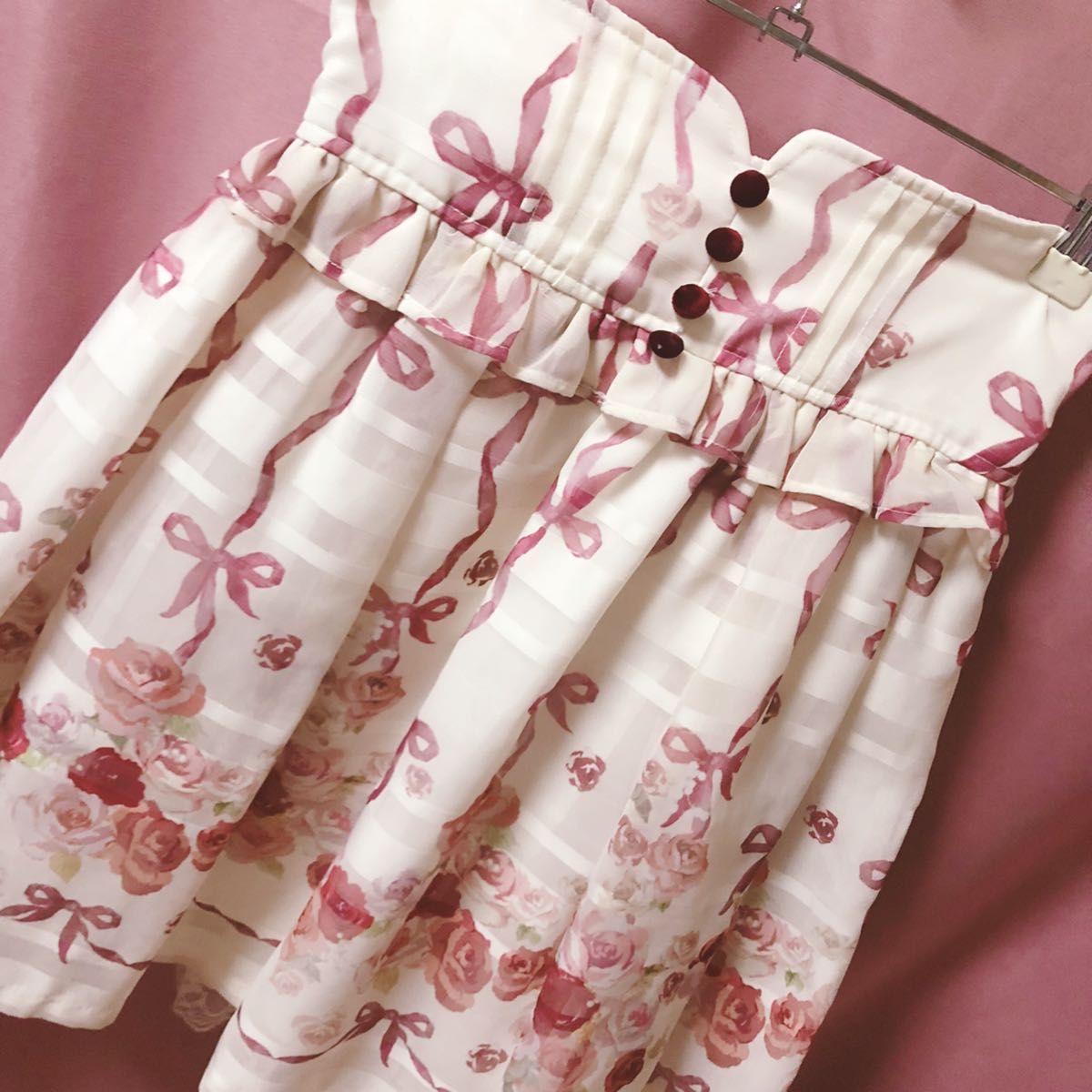 LIZ LISA LIZLISA リズリサ イングリッシュローズ柄スカート 花 LIZ LISA LIZLISA リズリサ イングリッシュローズ柄スカート 花