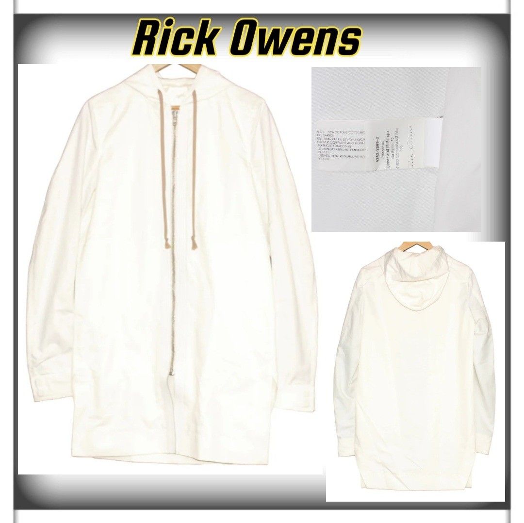 限定商品 Rick Owens リックオウエンス コート ホワイト サイズM 限定商品 Rick Owens リックオウエンス コート ホワイト サイズM