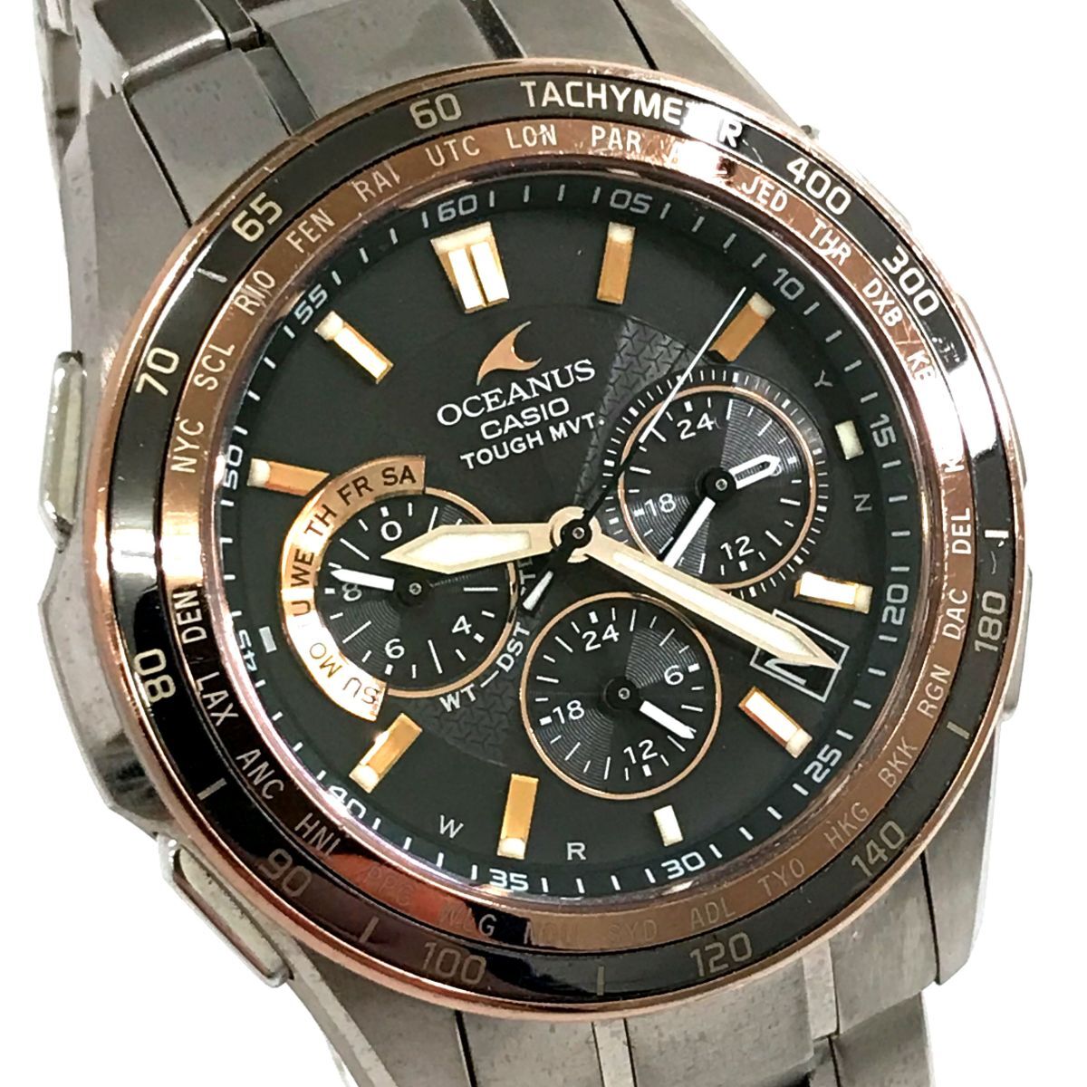 CASIO ソーラー電波時計 OCW-S1200 チタニウム CASIO オシアナス ソーラー電波時計 OCW-S1200 チタニウム