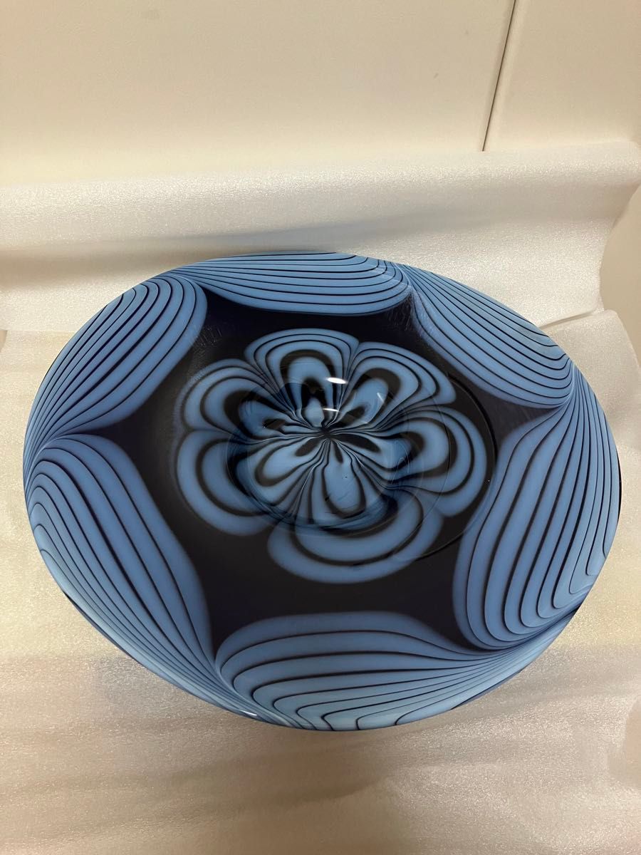 ビンテージ品 ガラス製 大皿 ベラルーシ