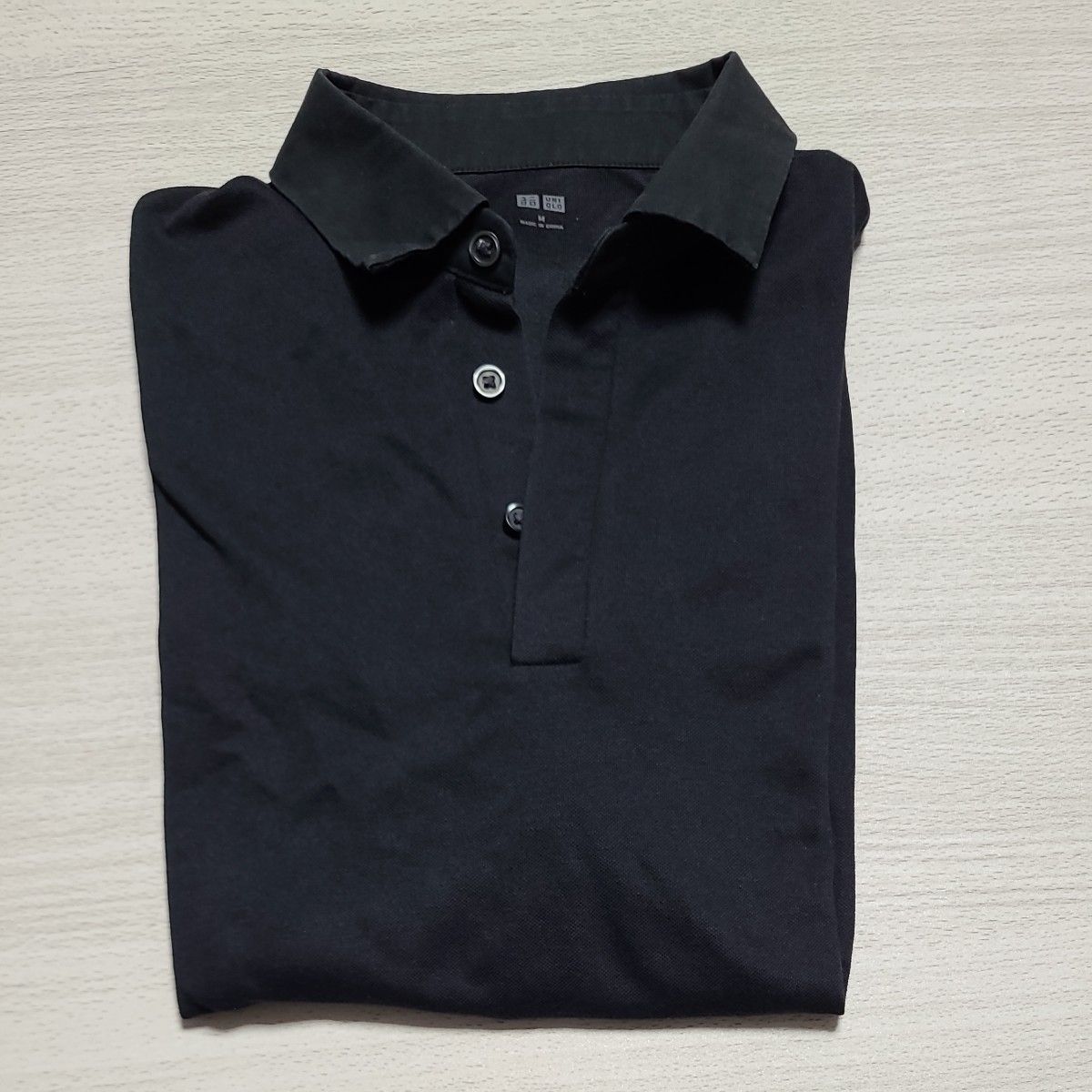 UNIQLO ユニクロ ポロシャツ メンズ ブラック Mサイズ ドライ UNIQLO ユニクロ ポロシャツ メンズ ブラック Mサイズ ドライ