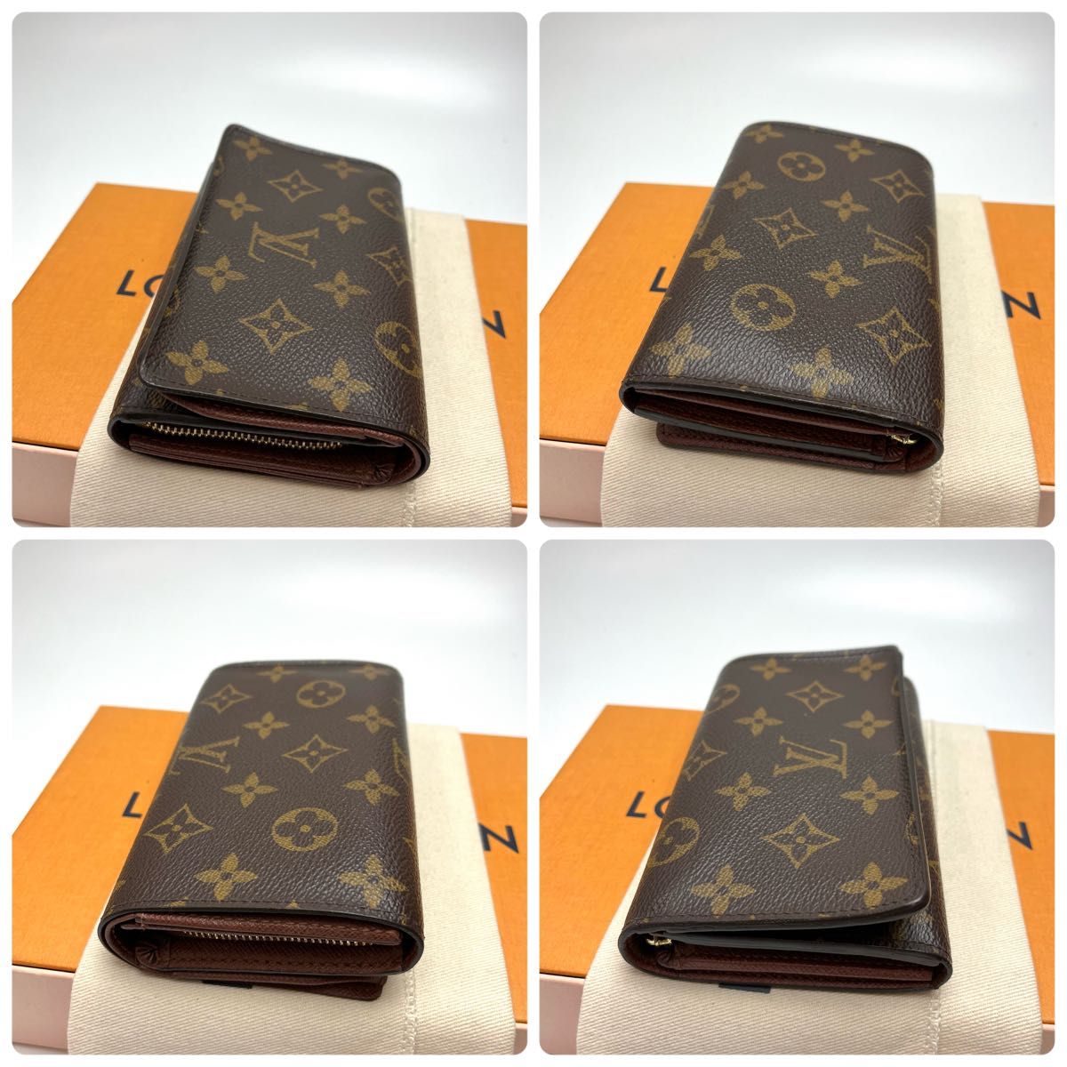 鑑定済 ルイヴィトン モノグラム L字型財布 コンパクト財布 鑑定済 ルイヴィトン モノグラム L字型財布 コンパクト財布
