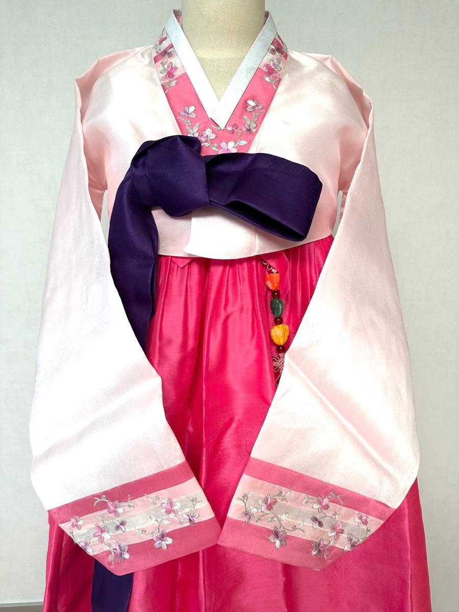 チマチョゴリ 高級化繊 桜ピンク 6点セット 韓国伝統服|Yahoo チマチョゴリ 高級化繊 桜ピンク 6点セット 韓国伝統服|Yahoo