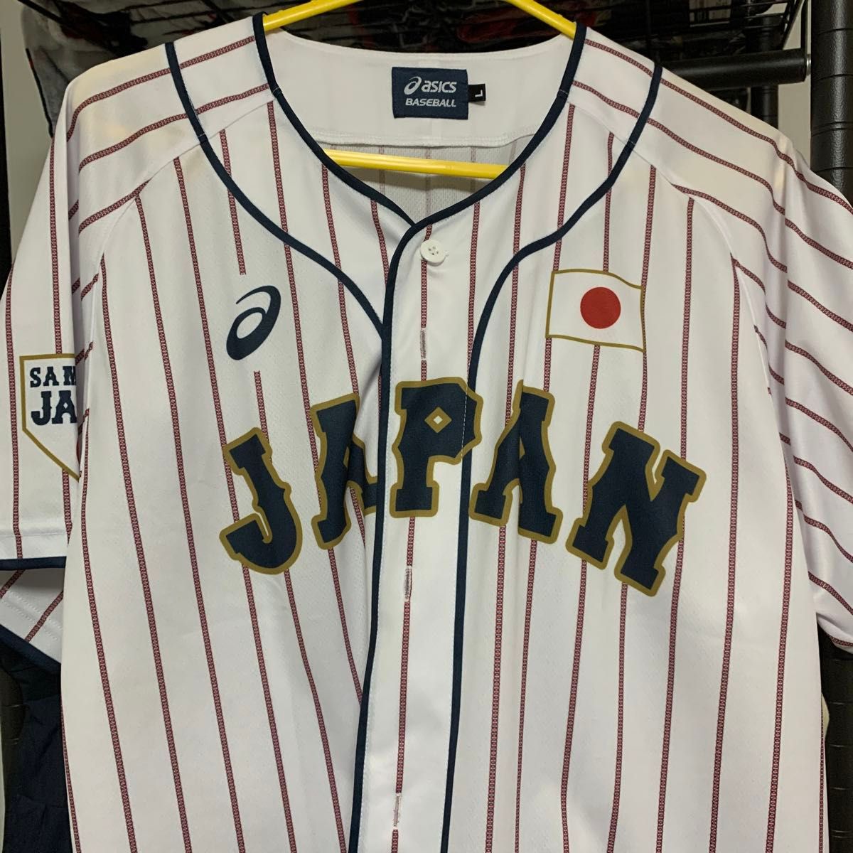 侍ジャパン 柳田悠岐 選手 ホームレプリカユニホーム Lサイズ 侍ジャパン 柳田悠岐 選手 ホームレプリカユニホーム Lサイズ