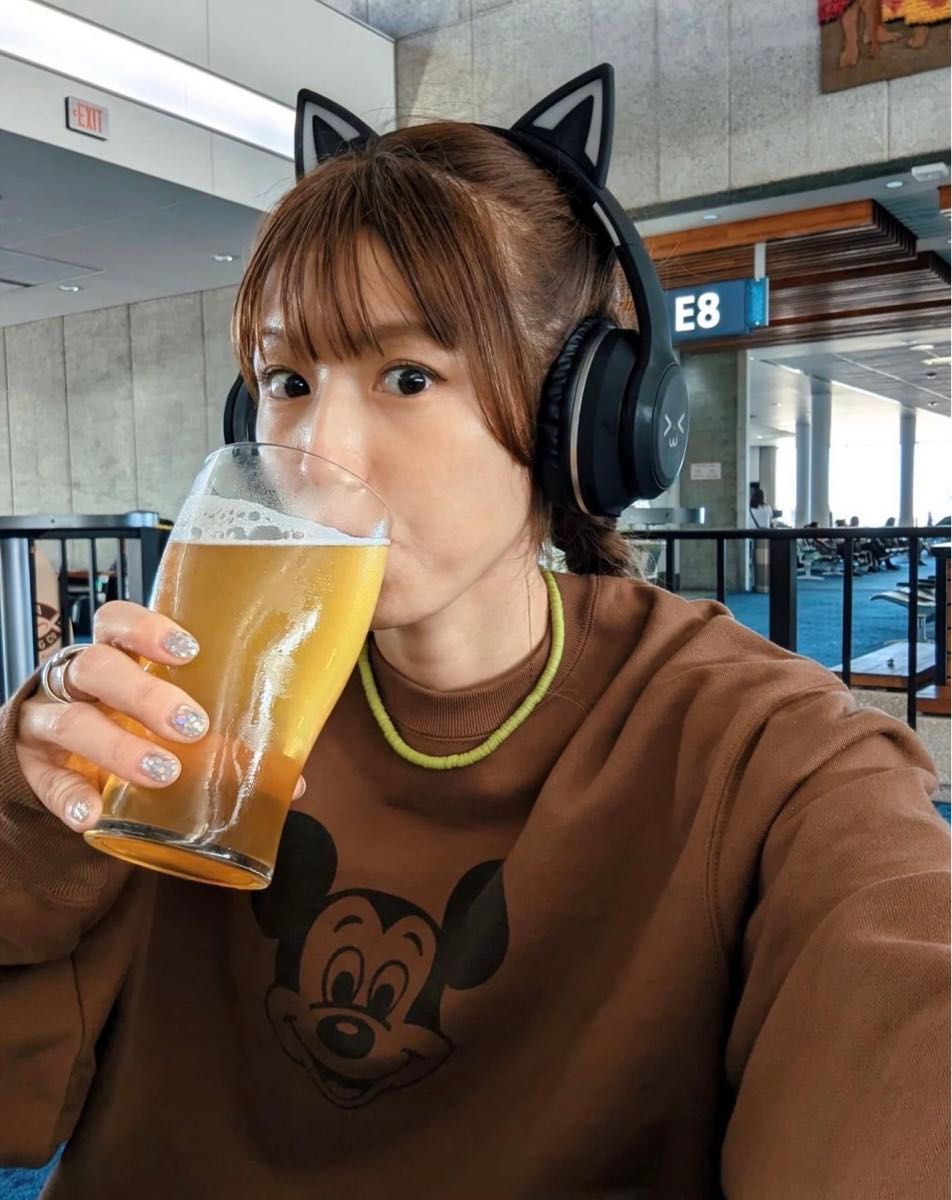 Disney collection WCJ SWEAT TOP ミッキー ブラウン 若槻千夏 Disney collection WCJ SWEAT TOP ミッキー ブラウン 若槻千夏