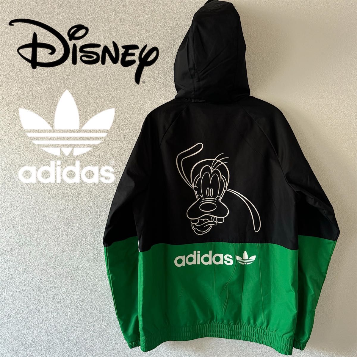 adidas Disney コラボ ウインドブレーカー グーフィー ナイロン adidas Disney コラボ ウインドブレーカー グーフィー ナイロン