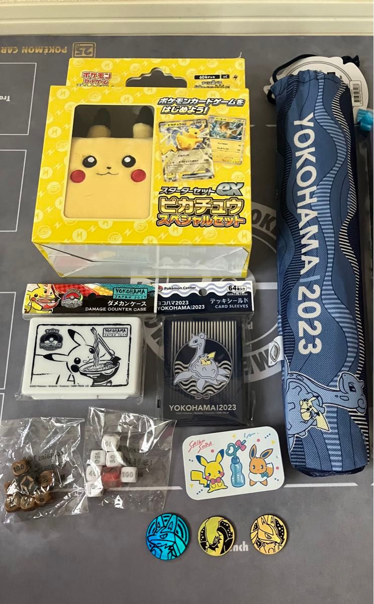 ポケモンカード プレイマット ピカチュウex ラプラス ダメカン ポケモンカード プレイマット ピカチュウex ラプラス ダメカン