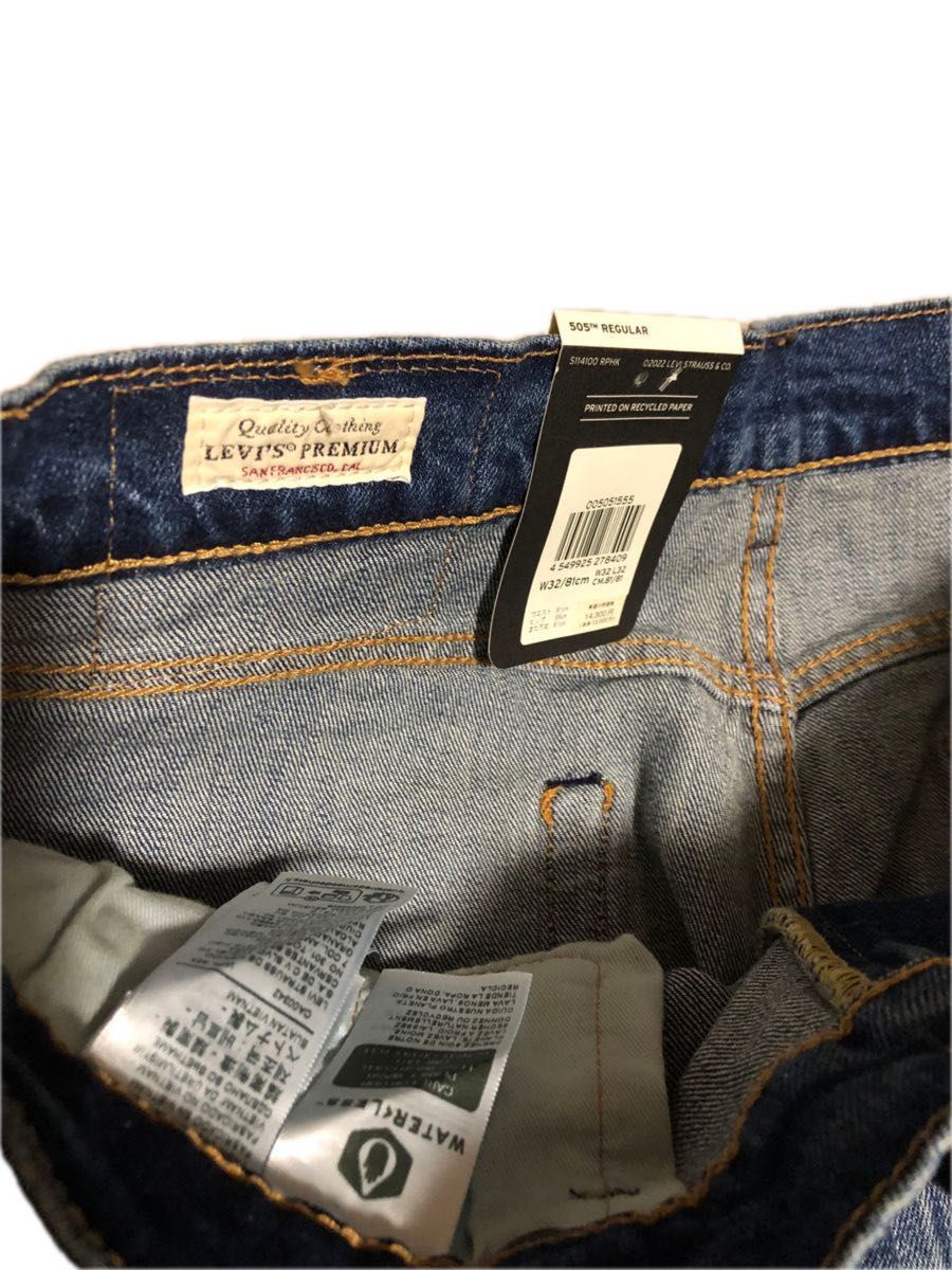 リーバイス 505 REGULAR W32 L32 ストレッチ 新品 タグ付 リーバイス 505 REGULAR W32 L32 ストレッチ 新品 タグ付