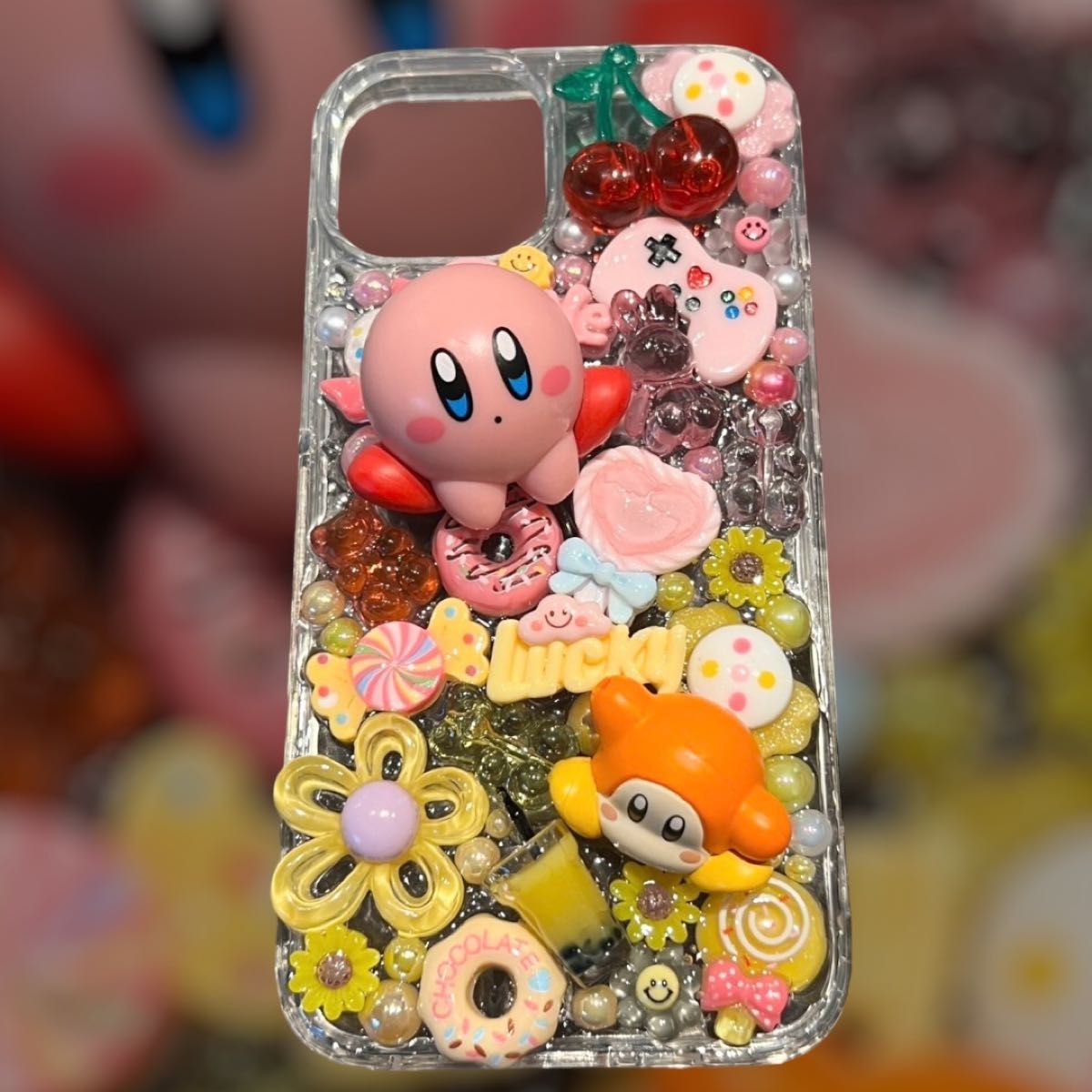 【handmade deco】カービィ&ワドルディ iPhone13/14