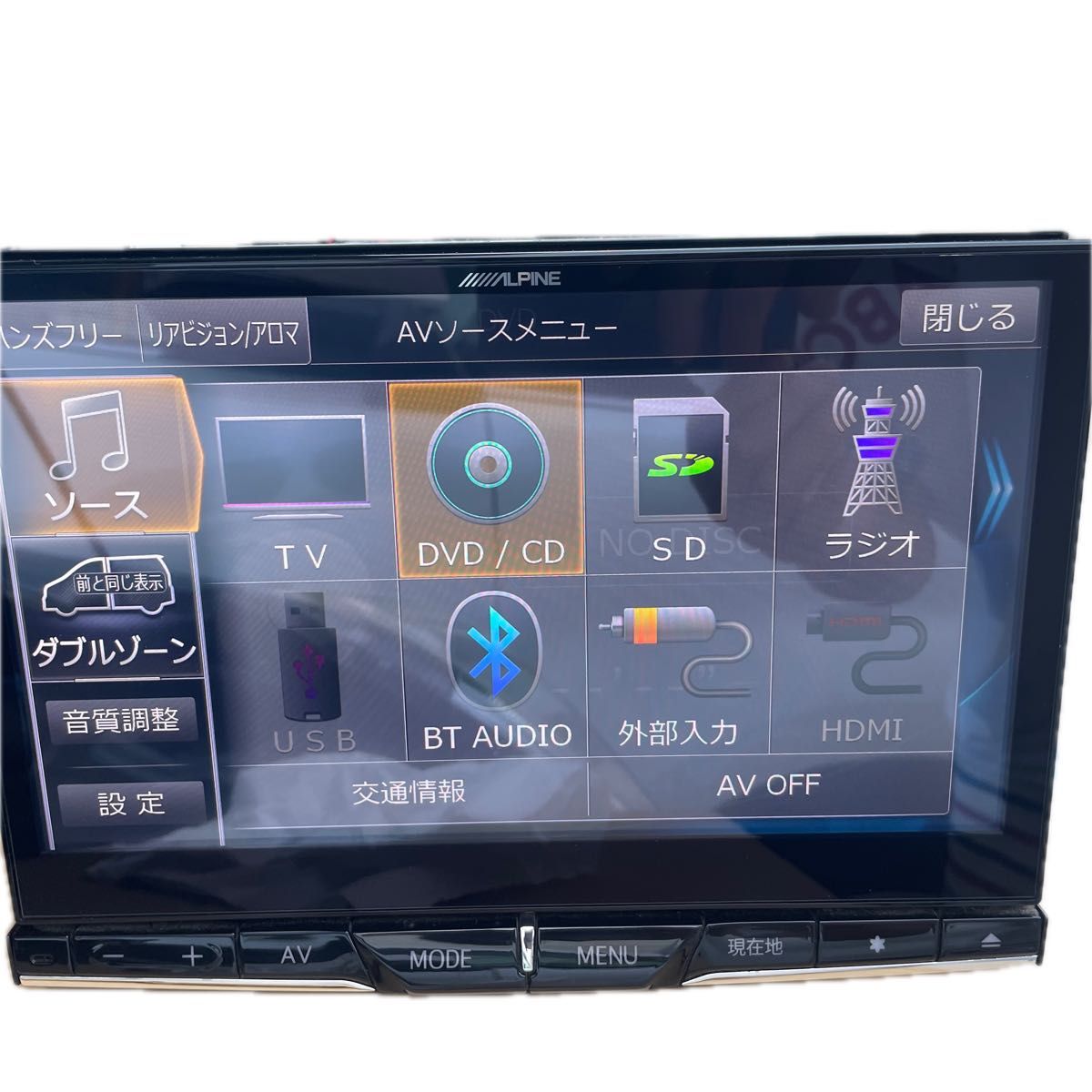 アルパイン EX10Z パネル付 ヴェルファイア アルファード20系 アルパイン EX10Z パネル付 ヴェルファイア アルファード20系