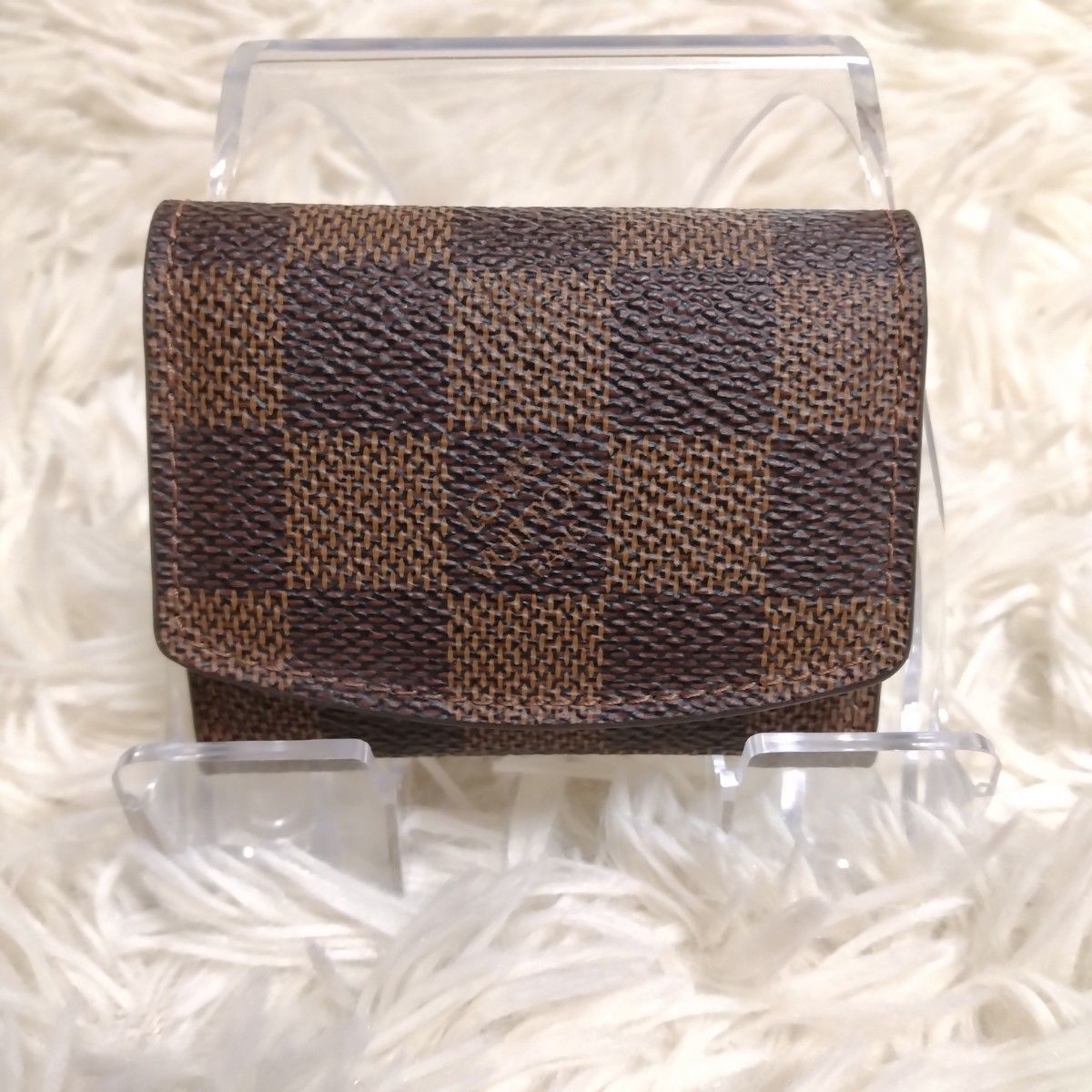 美品 LOUIS VUITTON ダミエ カフスケース ブラウン