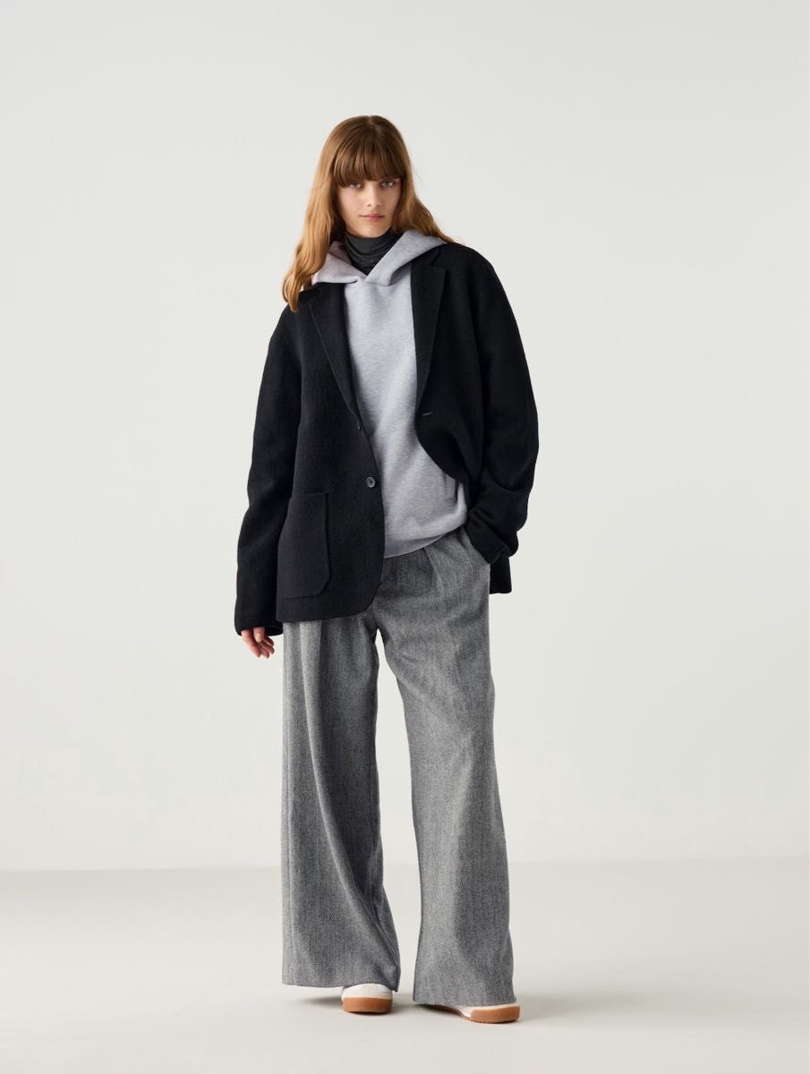 新品未使用ユニクロシーUNIQLO Cニットジャケット黒Mサイズ 新品未使用ユニクロシーUNIQLO Cニットジャケット黒Mサイズ