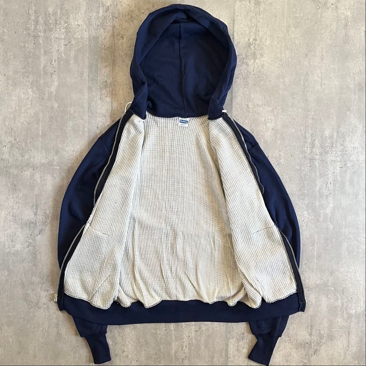 70s Healthknit】デッドストック ジップパーカー ダブルフェイス 70s Healthknit】デッドストック ジップパーカー ダブルフェイス