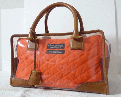 アクセソワ?ドゥ?マドモワゼル　Accessoires De Mademoiselle　23區(qū)限定カラー　コラボ　ブラウン　オレンジ　ハンドバッグ　レディース