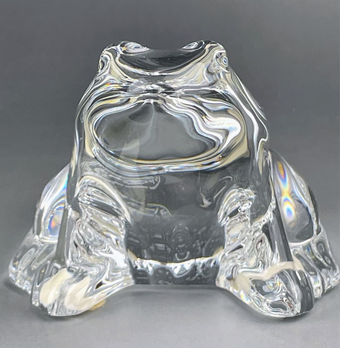 【残りわずか】 カエル バカラ 美品】baccarat 蛙 ぺーパーウェイト かえる 工芸品