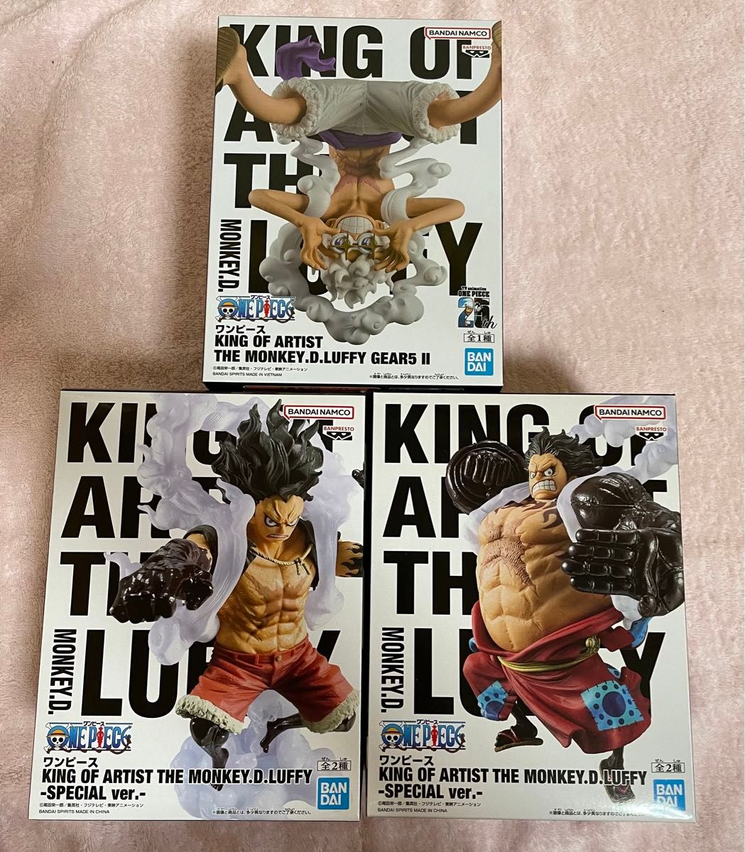 KING OF ARTIST ルフィギア5 4点セット ワンピース KING OF ARTIST ルフィ ギア4 ギア5 セット