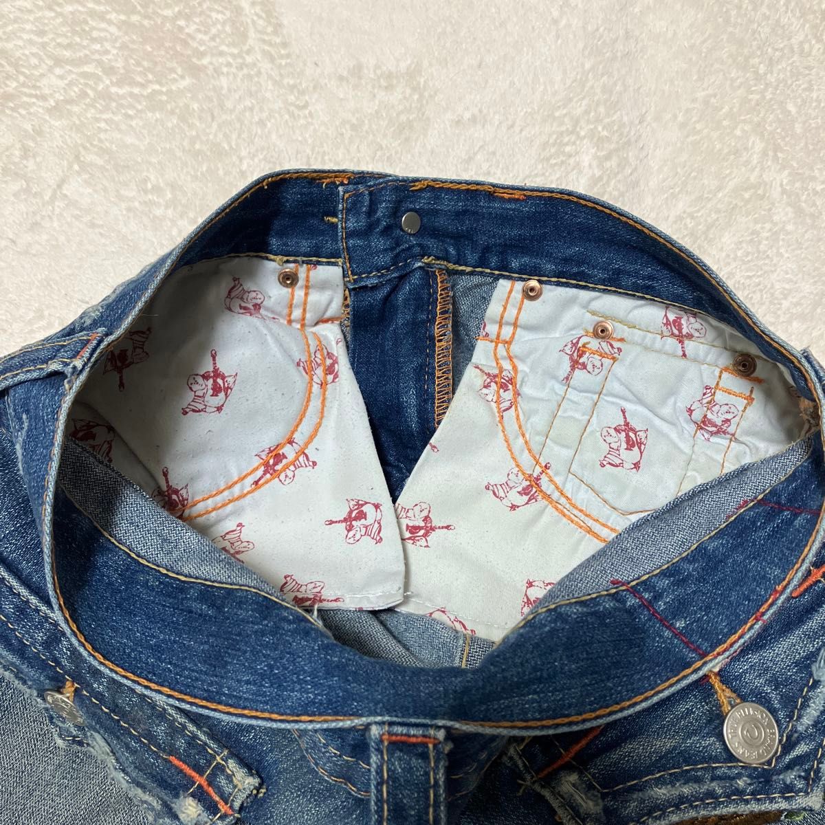 true religion ポケット刺繍 フレアデニムパンツROW25SEAT33 true religion ポケット刺繍 フレアデニムパンツROW25SEAT33