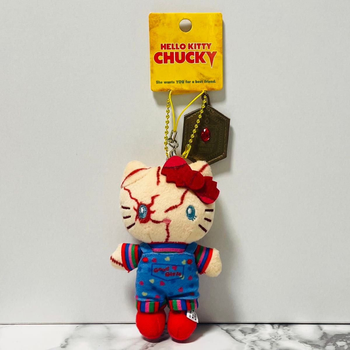 新品 HELLO KITTY CHUCKY USJ限定商品 ぬいぐるみストラップ 新品 HELLO KITTY CHUCKY USJ限定商品 ぬいぐるみストラップ