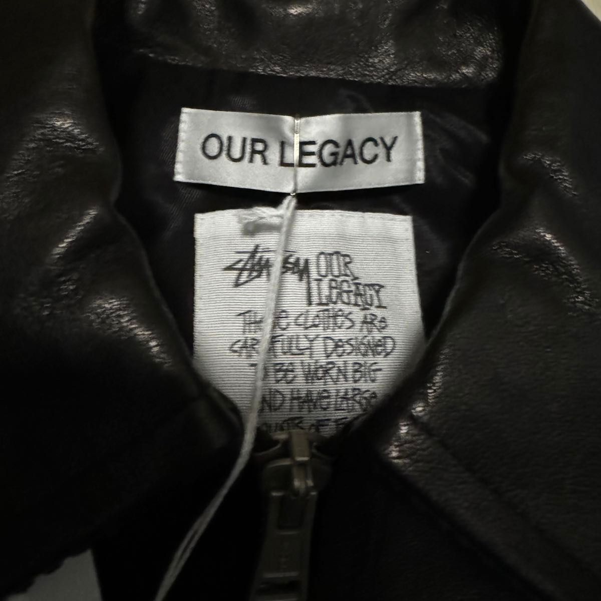 新品 M Stussy Our legacy BLOUSON JACKET ライダース レザー 新品 M Stussy Our legacy BLOUSON JACKET ライダース レザー