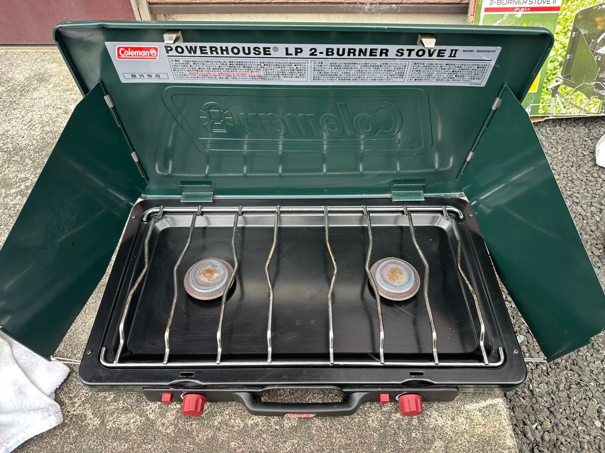 コールマン パワーハウス LPツーバーナー アウトドア BBQ コールマン パワーハウス LPツーバーナー アウトドア BBQ