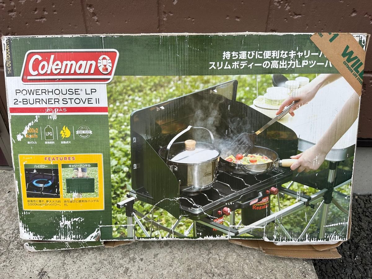 コールマン パワーハウス LPツーバーナー アウトドア BBQ コールマン パワーハウス LPツーバーナー アウトドア BBQ