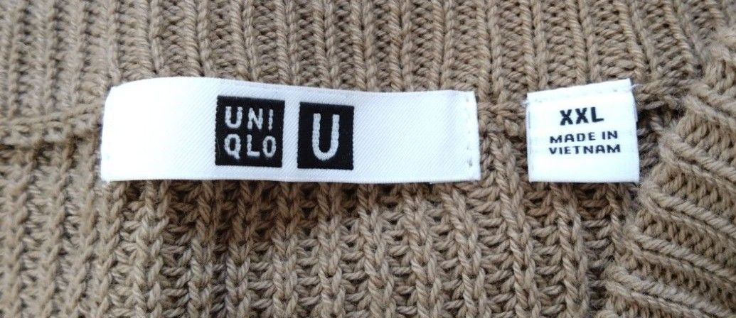 ユニクロ UNIQLOU Vネックセーター XXL カーキ ユニクロU 2023SS ユニクロ UNIQLOU Vネックセーター XXL カーキ ユニクロU 2023SS