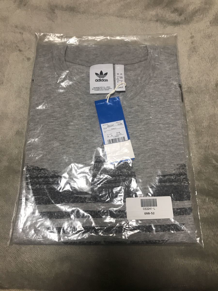 新品 adidas Originals アディダス オリジナルス 半袖 Tシャツ 未使用品 グレー　夏コーデ シーズン商品