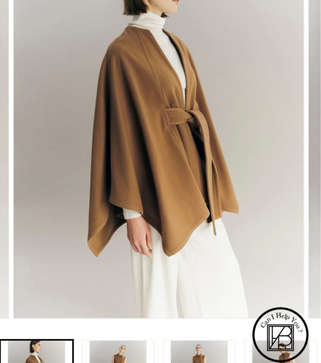 laube blanc ローブラン 3way Wool Cape coat オンライン完売品 laube blanc ローブラン 3way Wool Cape coat オンライン完売品