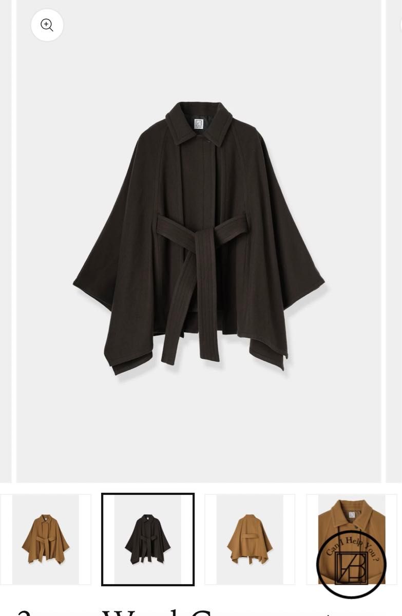 laube blanc ローブラン 3way Wool Cape coat オンライン完売品 laube blanc ローブラン 3way Wool Cape coat オンライン完売品