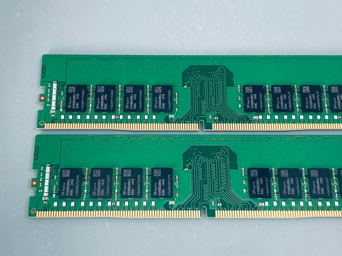 SKHYNIX DDR4 3200 ECC Unbuffered 16GBx2枚(計32GB SKHYNIX DDR4 3200 ECC Unbuffered 16GBx2枚(計32GB