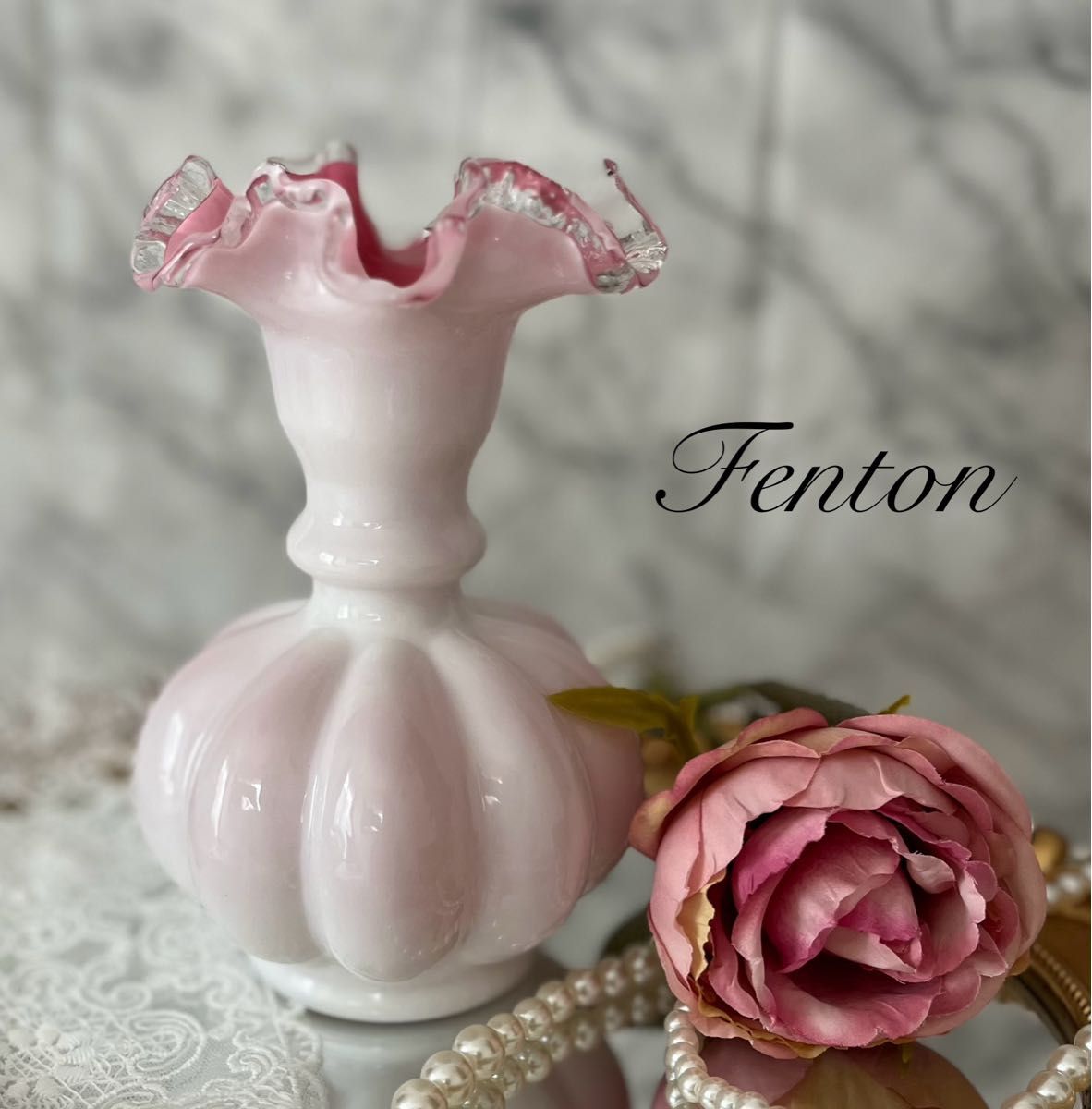 フェントン 花瓶 ガラス瓶 花器 ビンテージ アンティーク Fenton フェントン 花瓶 ガラス瓶 花器 ビンテージ アンティーク Fenton