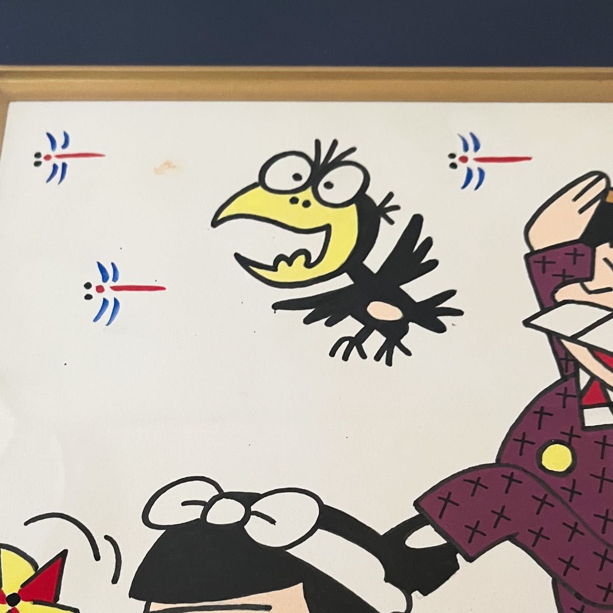 赤塚不二夫 サイン色紙 額縁入り イヤミ バカボンのパパ 絵画 赤塚不二夫 サイン色紙 額縁入り イヤミ バカボンのパパ 絵画