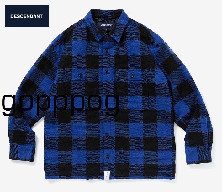 DESCENDANT CLAIRTON SHIRT JACKET 2019SS サイズ2(M)新品タグ DESCENDANT CLAIRTON SHIRT JACKET 2019SS サイズ2(M)新品タグ