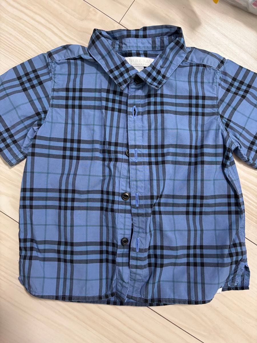 Burberry バーバリー青 チェック柄 半袖シャツ|Yahoo!フリマ Burberry バーバリー青 チェック柄 半袖シャツ|Yahoo!フリマ