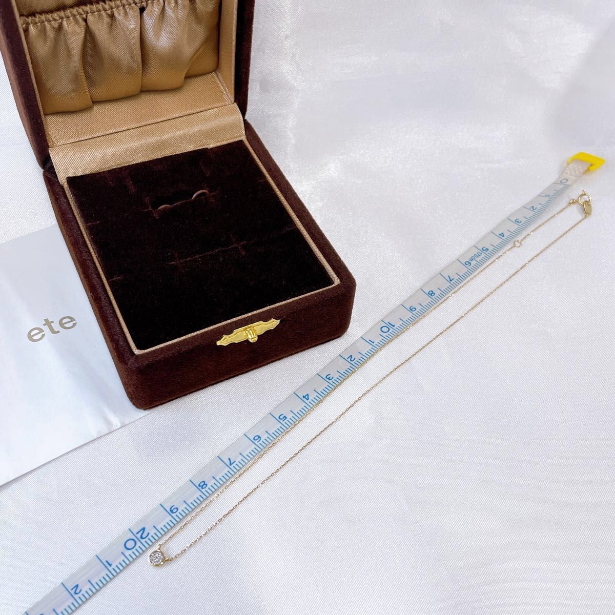 ete エテ ネックレス ブリリアント K10 ダイヤモンド 0 02ct ete エテ ネックレス ブリリアント K10 ダイヤモンド 0 02ct