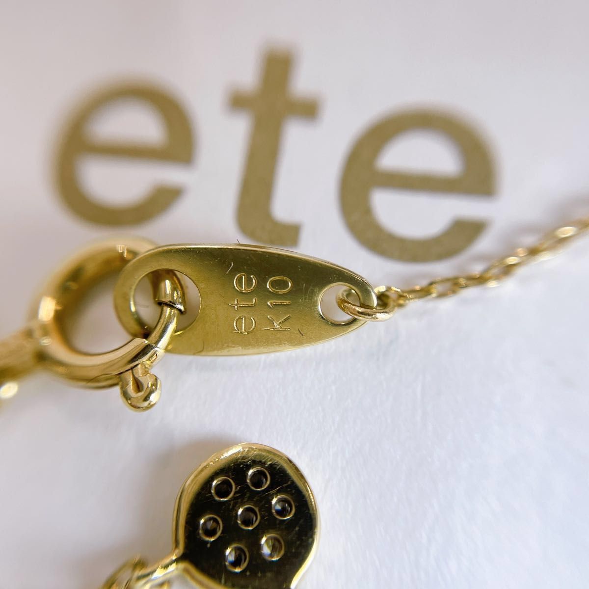 ete エテ ネックレス ブリリアント K10 ダイヤモンド 0 02ct ete エテ ネックレス ブリリアント K10 ダイヤモンド 0 02ct
