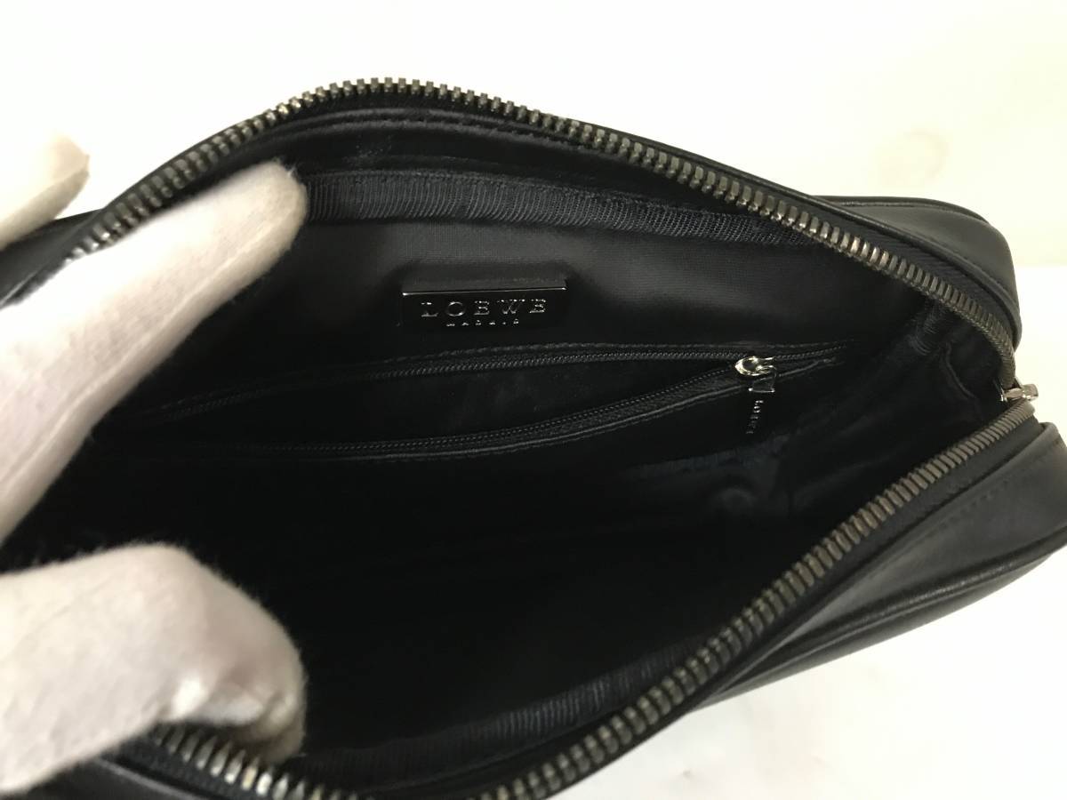 新品未使用本物ロエベLOEWE本革レザーハンドセカンドクラッチバッグ