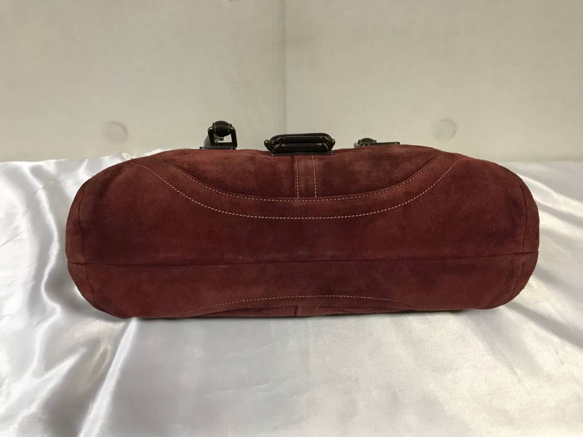 本物コーチCOACH本革スエードレザーミニハンドトートバック 本物コーチCOACH本革スエードレザーミニハンドトートバック